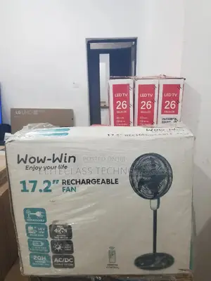 New Wow-Win Rechargeable Fan 17.2".