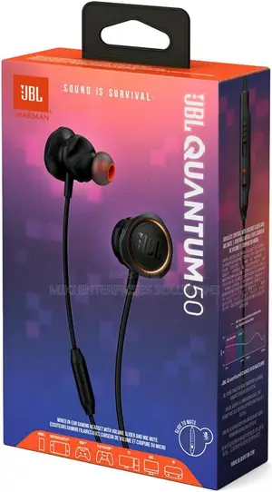 JBL Quantum 50 Wired in-Ear Gaming Headphones