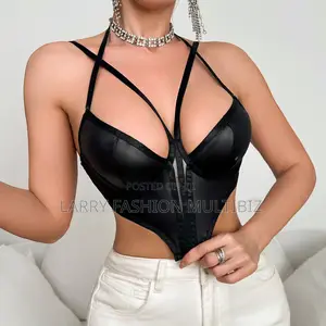 Harness Leather Bra Top