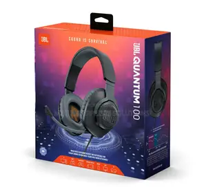 JBL Quantum 200 Wired Over-Ear Gaming Headset With Flip-Up B