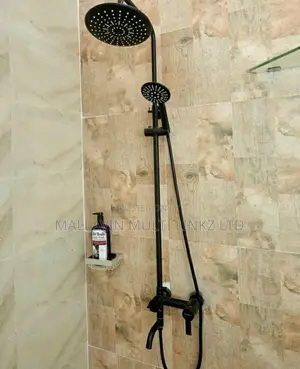 Matte Black Round Shower Mixers