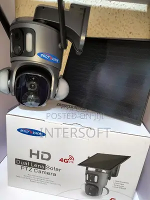 Solar Powered 4g Simcard Dual Lens Rotational CCTV Camera