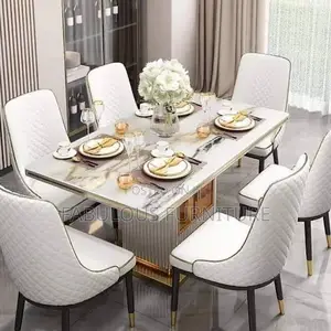 Luxury Marble Top Dining Set