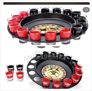 Drinking Rotating Tray, With 16glasses