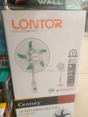 Lontor Rechargeable Fan 16 Inches