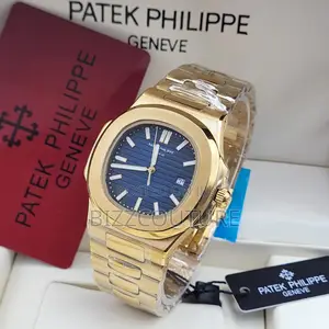 Original PATEK PHILIPPE Blue Dail Gold Chain Watch