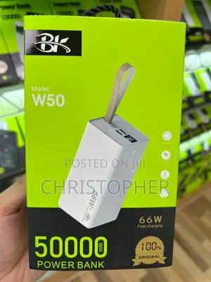 50000MAH Large Capacity Mobile Power Bank 3USB Output 3 Inpu