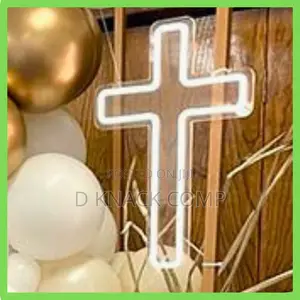 Jesus Cross Led Neon Light for Wall Decor Christening Day