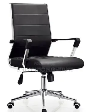 Executive Director Swivel Classic Office Chair Black Leather