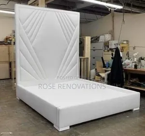 White Colour Beautiful Bedframe