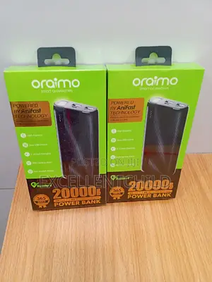 Oraimo 20,000 Mah Power Bank Enable Fastest Charging Device