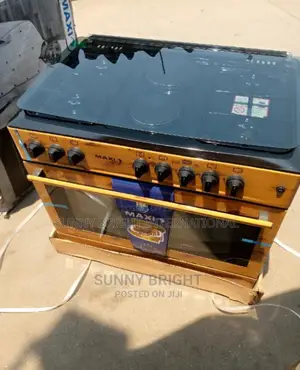Maxi Wooden Gas Cooker 60by90 4 Gas and 2 Electric