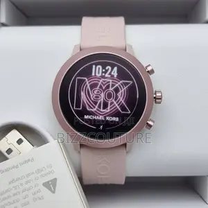 Original Micael Kors Pink Rubber Smart Watch Is Available