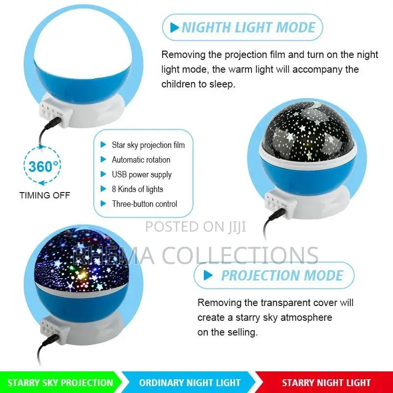 Starry Sky Night Light Projector