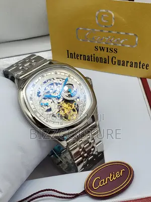 Original Cartier Swiss Mechanical Silver Chain Watch