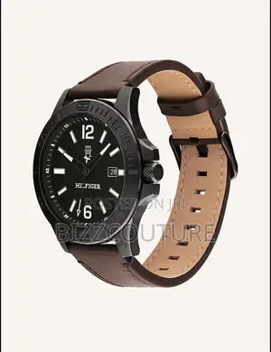 Original Hilfiger Brown Leather Strap Watch Is Available Now