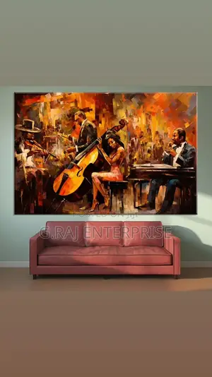 40/60 Inches Musical Abstract Canvas Print