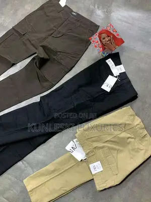 Original Zara Cargo Pant Combat Men Chinos Trousers