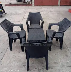 Rattan Chair and Table