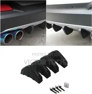 Universal Back Bumper Fin Spoiler Abs