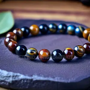 Trinity Tiger Eye Gemstone Bracelet