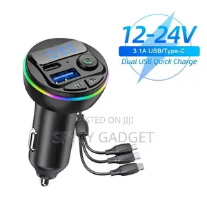 Car MP3 With 3 Fast Charging Cords