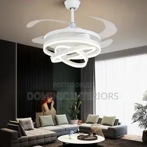 Ceiling Fan With Led Light and Remote Control