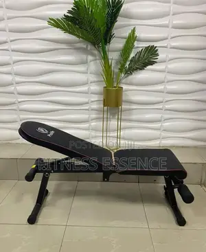 Black Adjustable Weight Bench