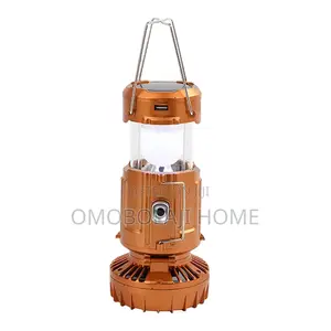 Solar Usb Rechargeable Charging Lamp With Fan