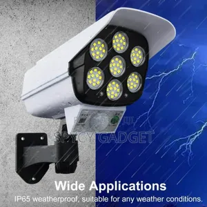Solar Sensor Flashlight With Remote Control