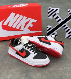 Nike Sb Dunk Low White University Red Sneakers