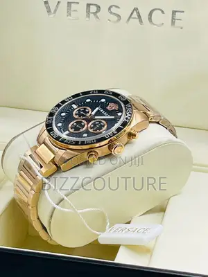 Original Versace Chronograph Gold Chain Watch Is Available