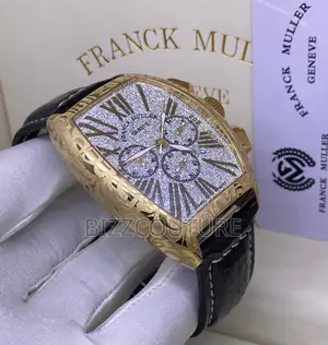 Original FRANCK Muller Chronograph Ice Stone Dail Watch