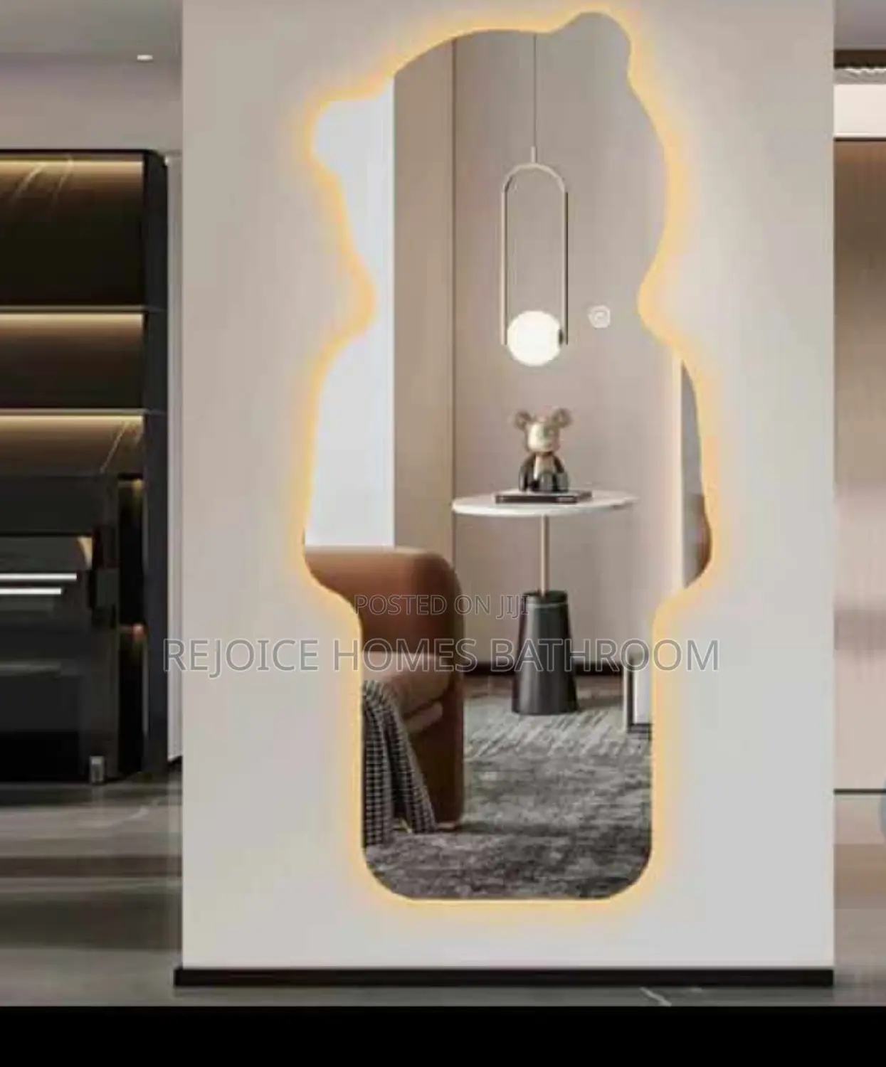 Teddy Bear Mirror With LED Lights