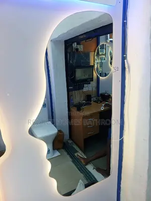 Human Face Shape Mirror With 3 LED Lights
