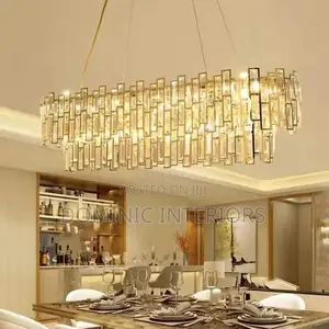 Plate Gold Steel Led Pendant Lamp /800mm