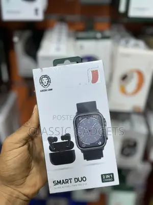 2 Green Lion in 1 Smart Watch Duo Ultra +TWS Pro 2 Combo