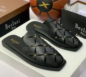 Berluti Mules White/Brown/Black