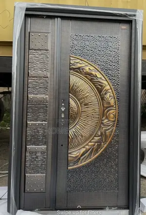 Solid Four Feet Copper Cast Entrance Terrace Security Door