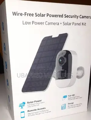 Indoor 4G Camera With Solar Panel and Battery Backup