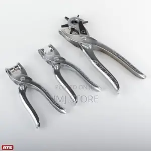 Leather Hole Punch Grommet Setting Tool Kit - 3pieces