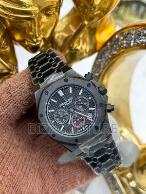 Original AUDEMARS Piquet Chronograph Black Chain Watch