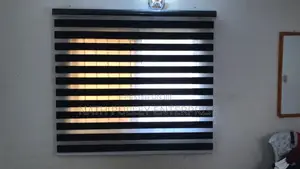 Newly Installed Plain Black Blinds