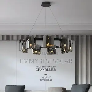 Black Crystal Chandelier Light