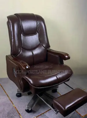 Executive Recliner Massaging Office Chair With Footrest