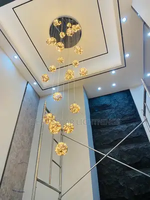 Nordic Spiral Led Bubble Staircase Lighting Chandelier Light