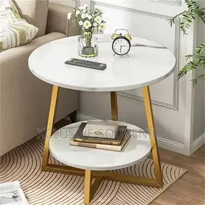 2 Tiers Fashion Coffee Table With Metal Frame