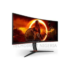 Aoc 34" WQHD Va 180hz 1ms GTG Hdr400 Curved Gaming Monitor W