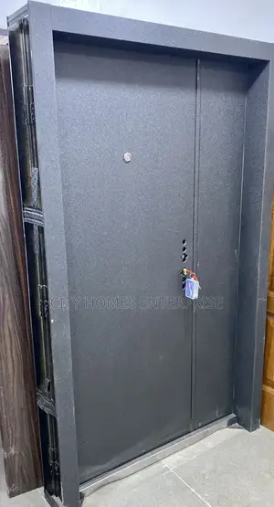 Plain Black Steel 4ft Door