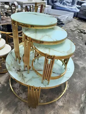 Marble Centre Table With 3in1 Side Stools